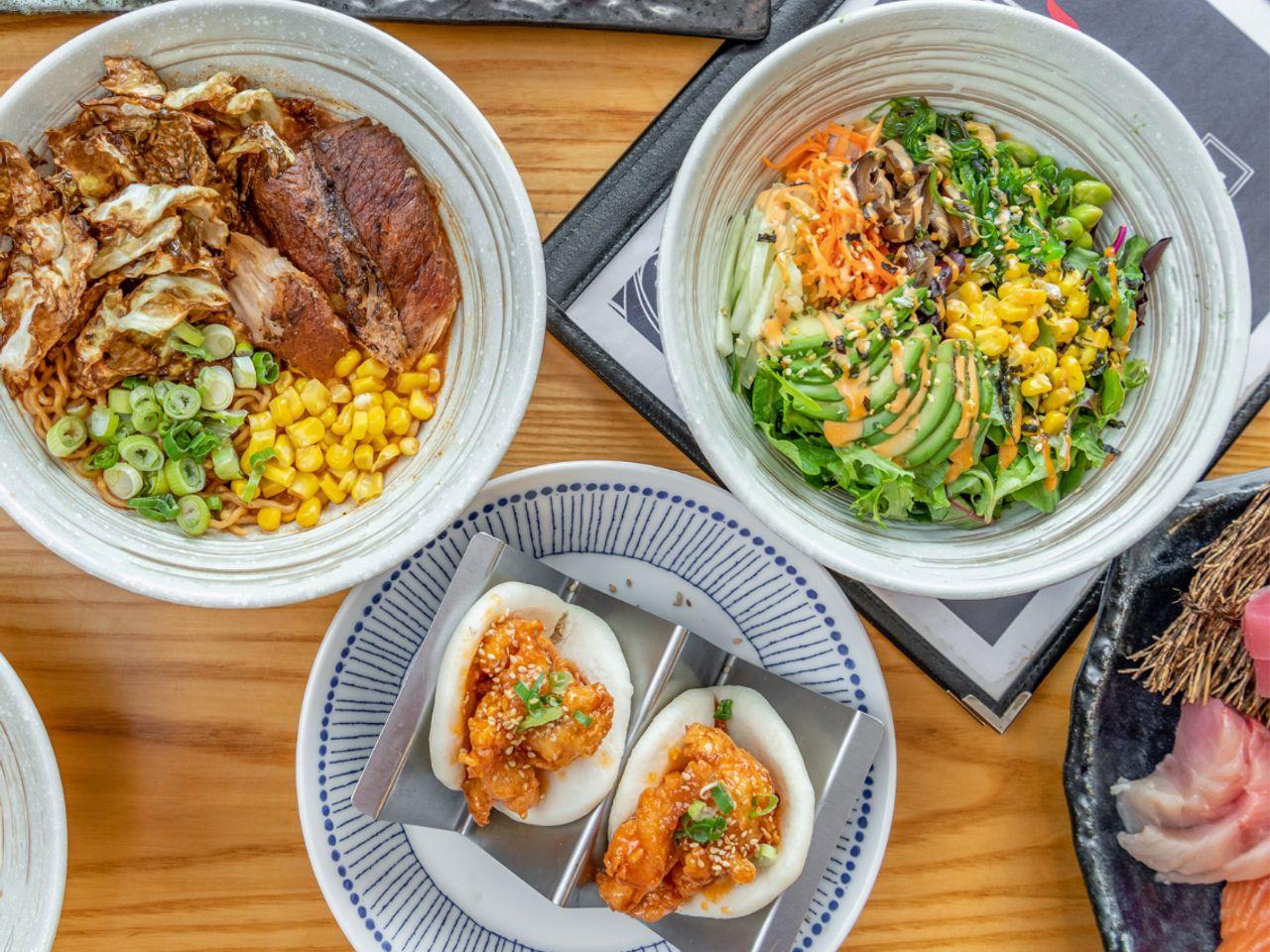 Sushi, Sashimi, Poke, Ramen